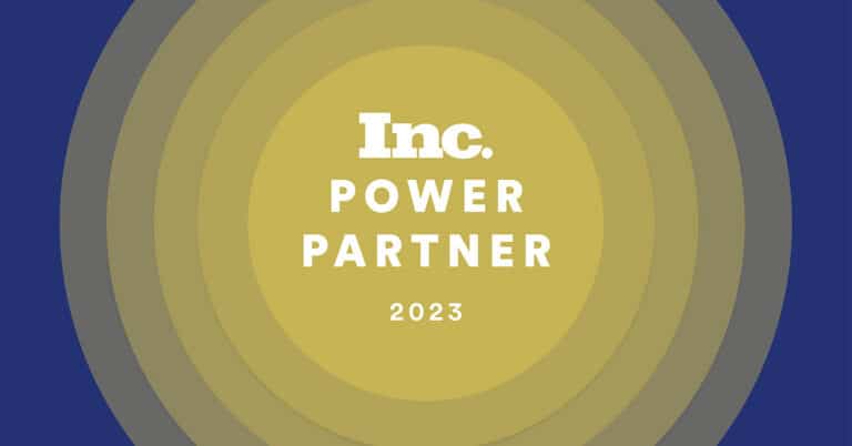 Inc. Power Partner 2023 award graphic.