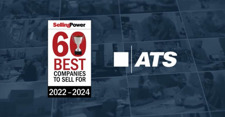 ATS recognized by Selling Power as 60 Best Companies to Sell For award.