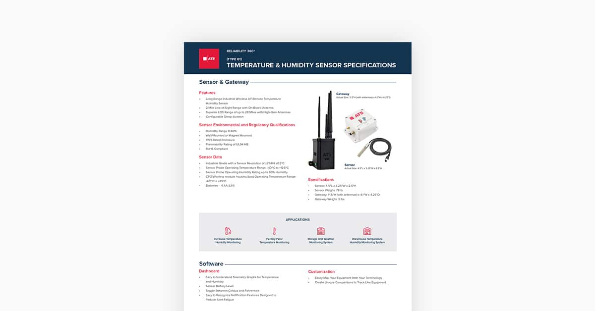 Temperature & Humidity Sensor | ATS